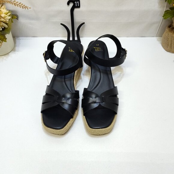Time and Tru Espadrille Wedge Sandal Strappy Adjustable Ankle Strap Size 11 NWOT - Picture 4 of 9